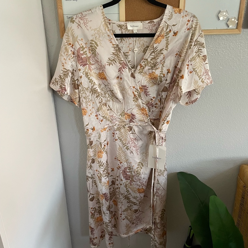 Bohme Floral Wrap Dress